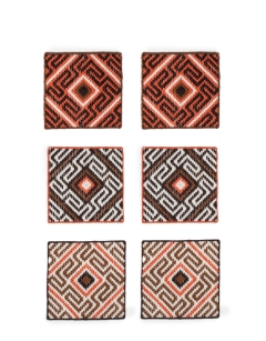 Bargello Tile Coaster Kit: Rome