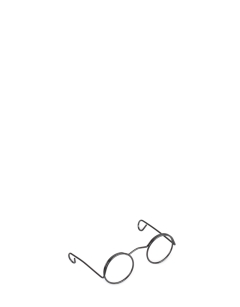 Black Mini Doll Glasses