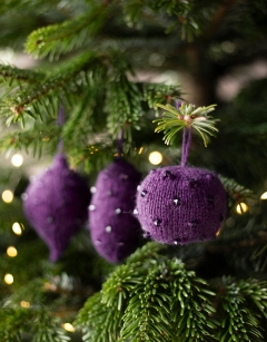 Beaded Knitted Baubles 