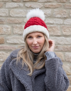 Cable Santa Hat