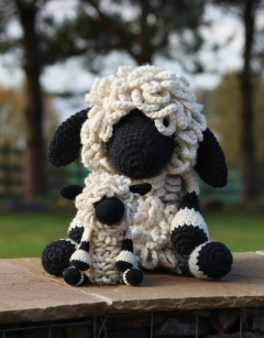 Giant Lisa the Valais Blacknose Sheep