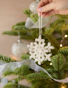 Beaded Snowflake Decoration