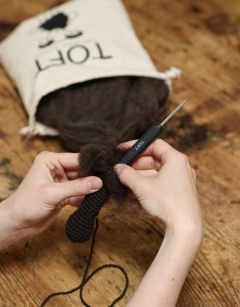 Pure Wool Toy Stuffing - Dark 
