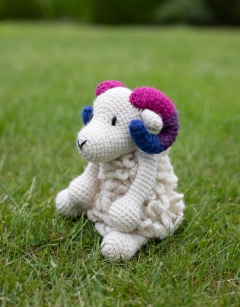 Dougie the Pride Ram: Bisexual Flag