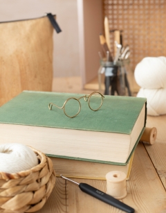 Gold Doll Glasses