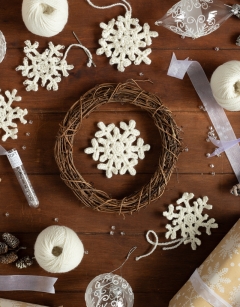 Beaded Snowflake Decoration