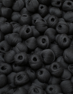 TOFT Black DK Yarn 25g