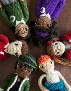 Silver Mini Doll Glasses