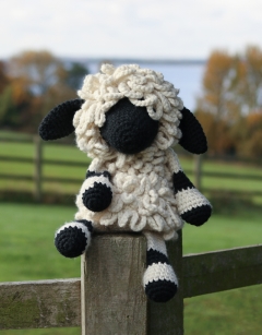 Giant Lisa the Valais Blacknose Sheep