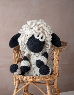 Giant Lisa the Valais Blacknose Sheep